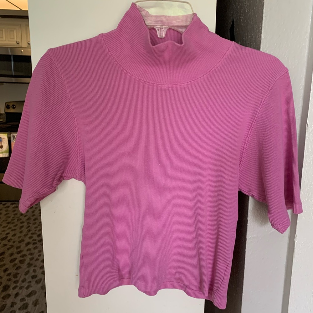 Big Bud Press 1/2 Sleeve Turtleneck, Pink, Medium